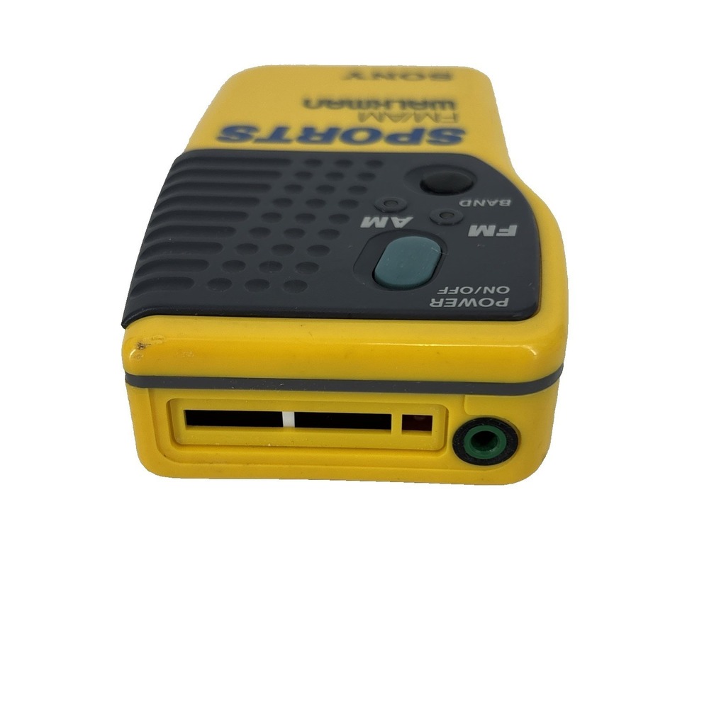 SONY Walkman Sports AM / FM Analog Radio SRF-8 with‎ Belt Clip Tested Yellow - Picture 5 of 6